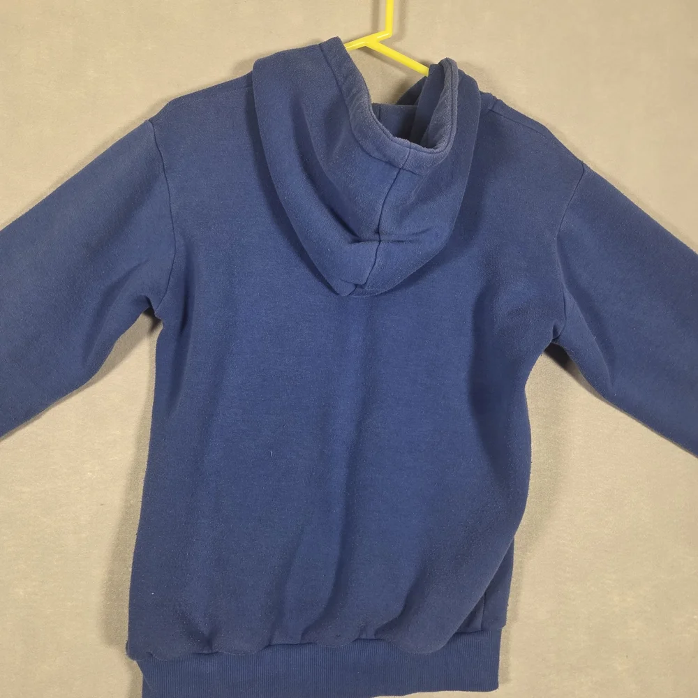 Blue hoodie with a "Big Homie Apparel" brand tag (K306) - Picture 4 of 9